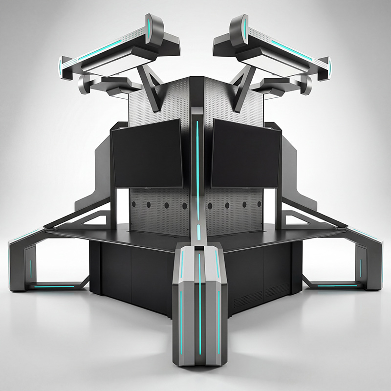 星艦智控中樞：立體環(huán)繞式操作臺，重構沉浸式交互邊界